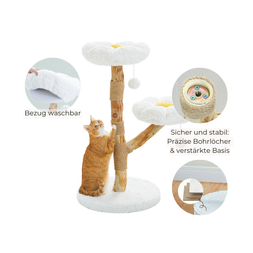 FLOWER Kratzbaum aus Holz