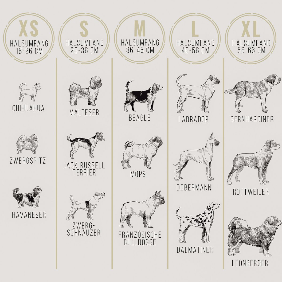 Halsband & Leine Set aus veganem Leder – Braun/Beige