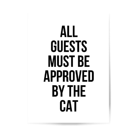 Poster – Cat approved