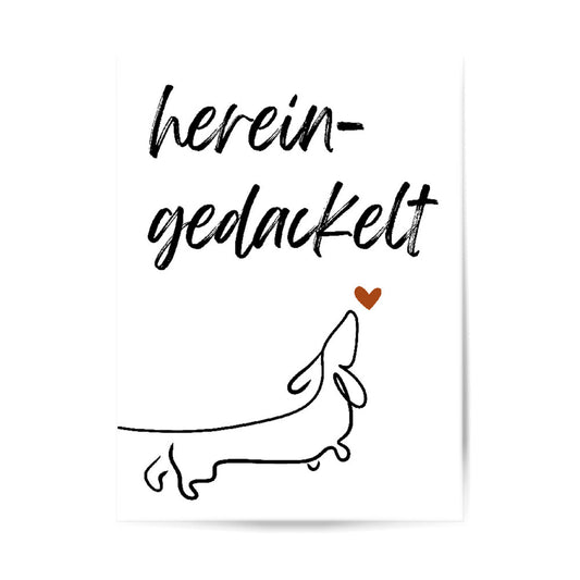 Poster – Hereingedackelt