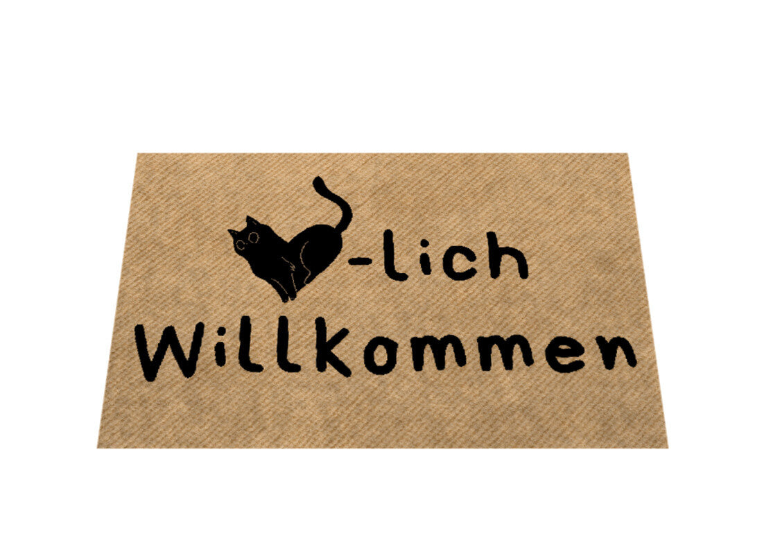 Fußmatte – Herzlich Willkommen | Katze