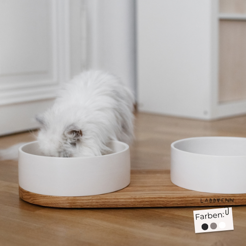 Labbvenn Keramik Futterstation für Katzen VUKU