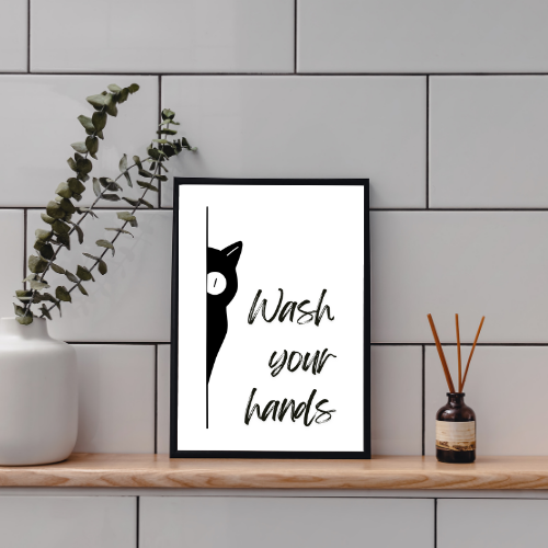 Poster 20x30 cm – Wash your hands