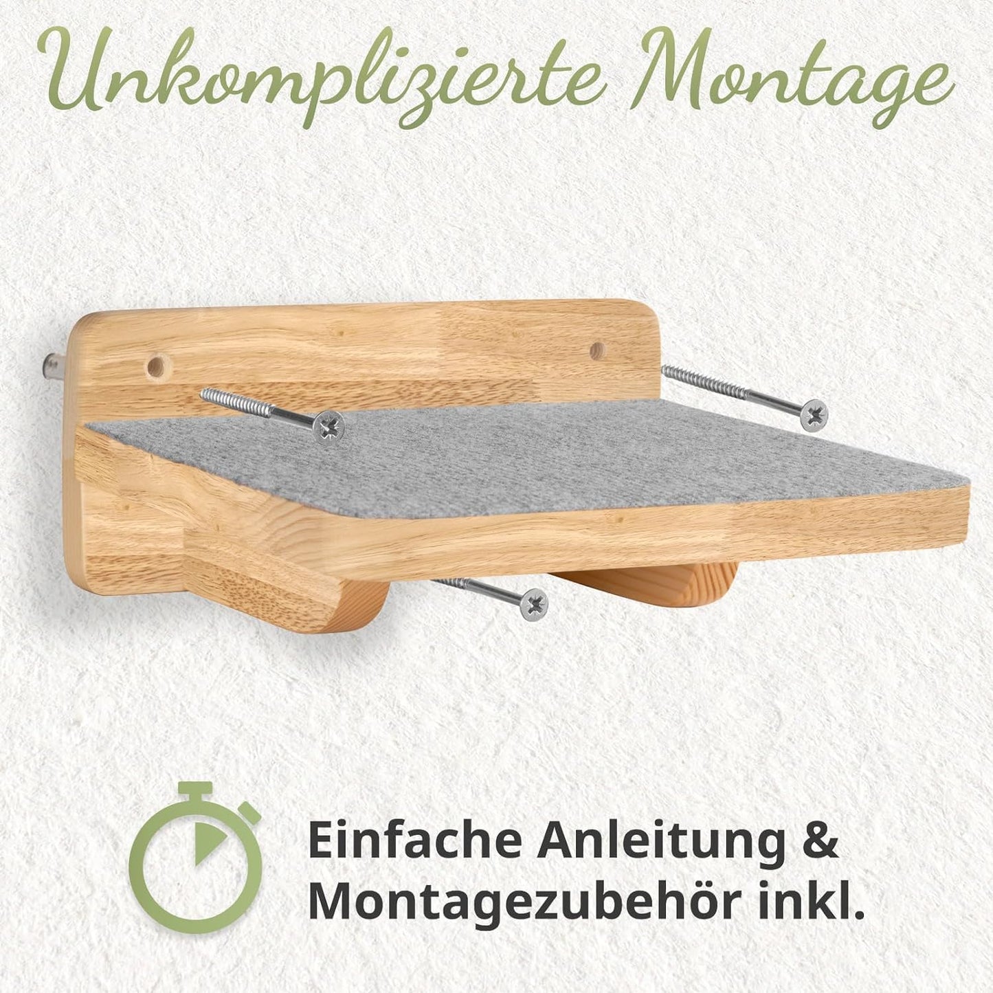 WOOWOOD® XL Wand-Katzentreppen