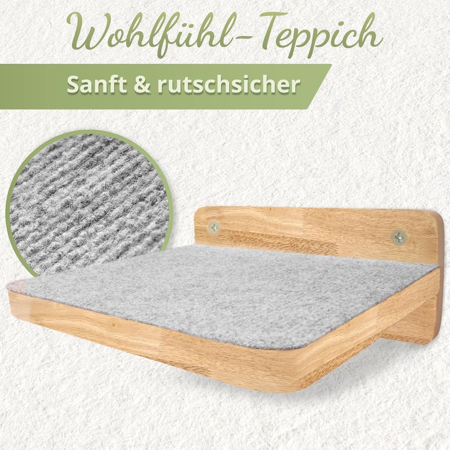 WOOWOOD® XL Wand-Katzentreppen