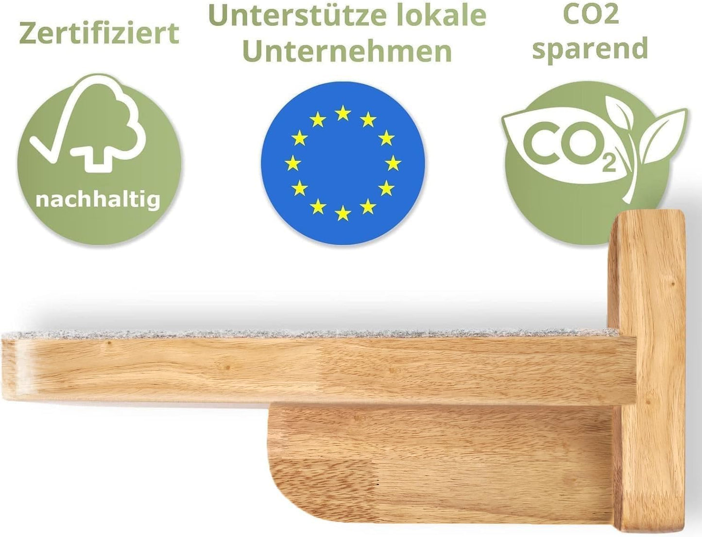 WOOWOOD® XL Wand-Katzentreppen