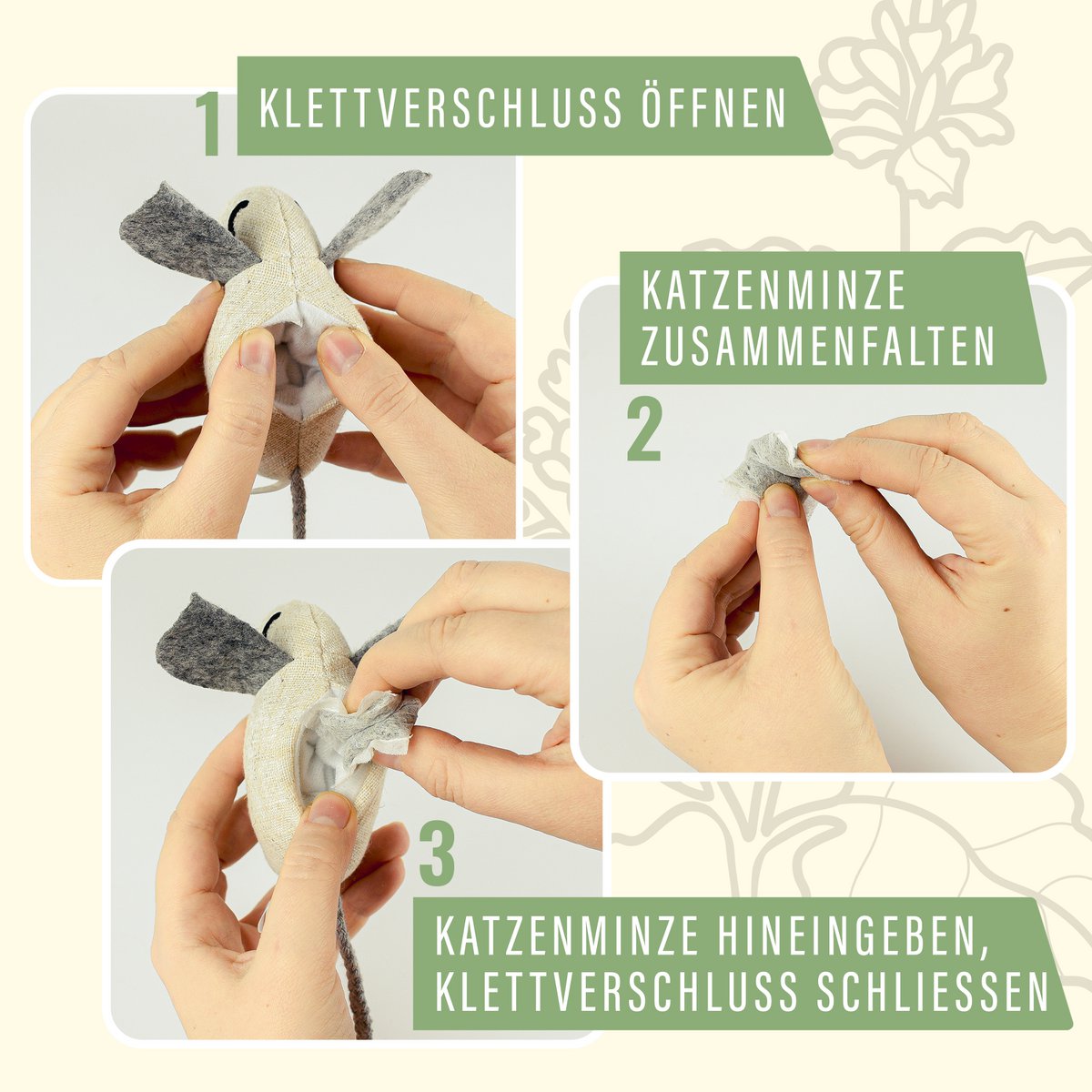 Nachfüllpacks: Baldrian oder Katzenminze