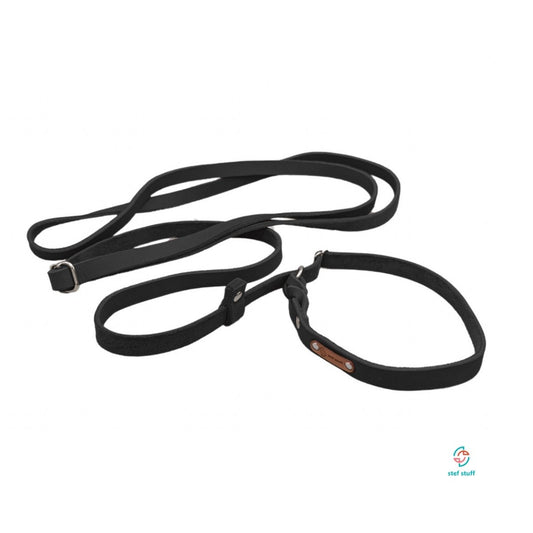 stef stuff Retrieverleine zum Umhängen Fettleder PURE