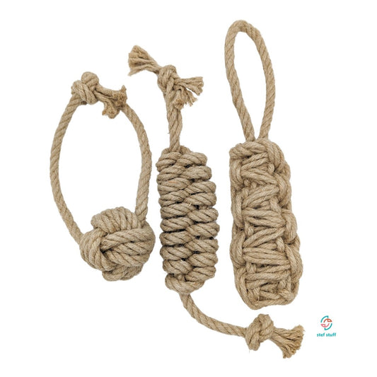 stef stuff Zerrspielzeug aus Hanfseil