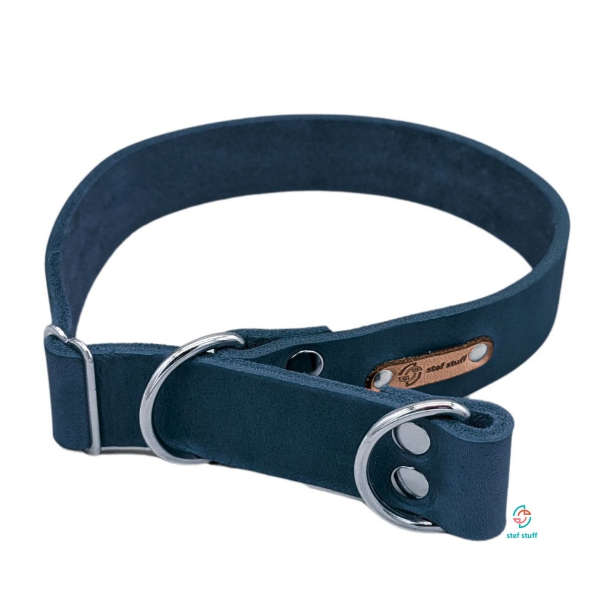 stef stuff Zugstopp Halsband Fettleder PURE