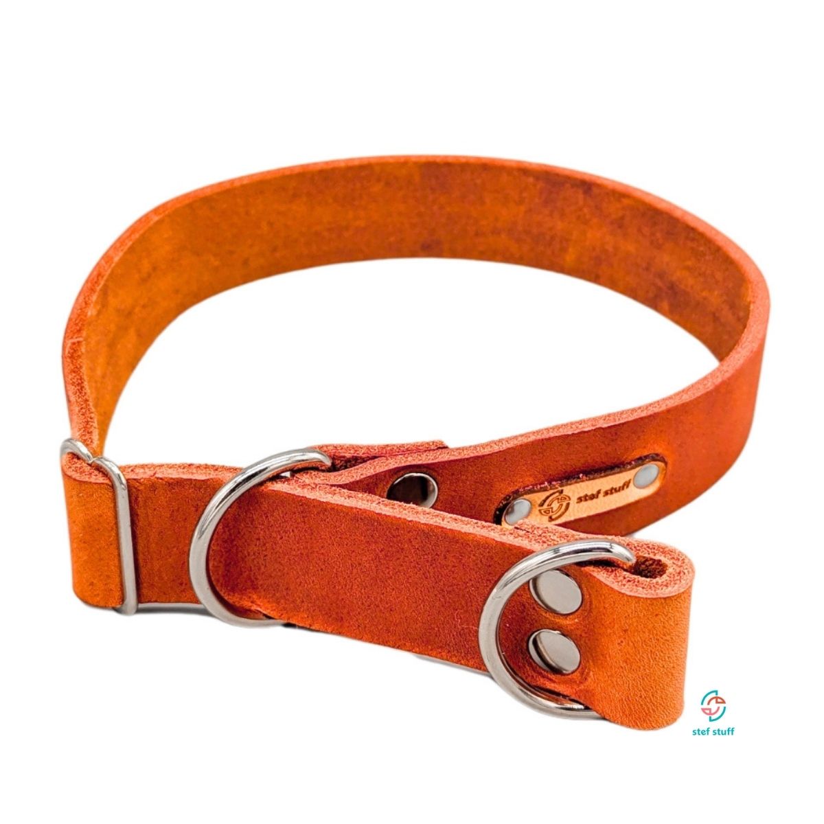 stef stuff Zugstopp Halsband Fettleder PURE