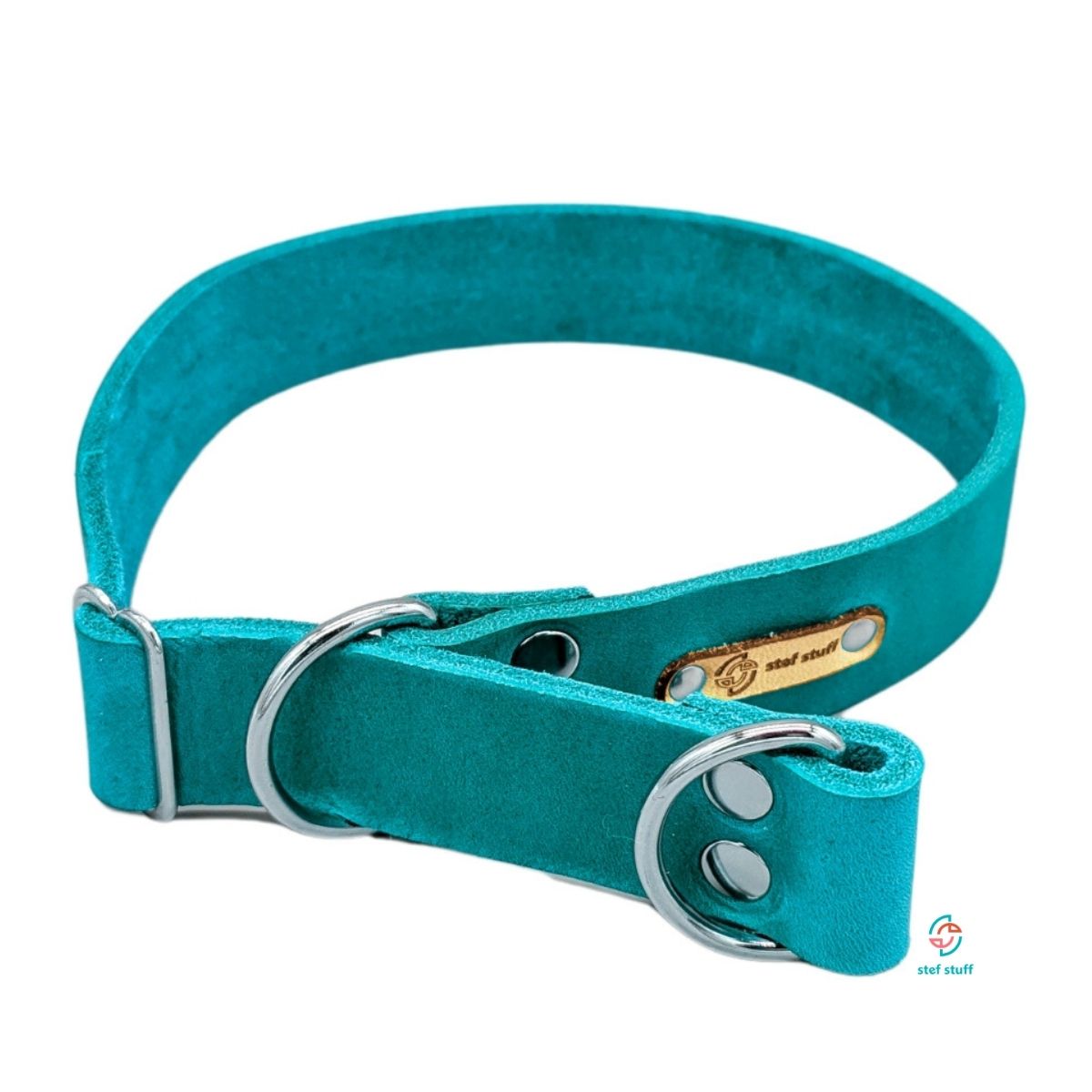 stef stuff Zugstopp Halsband Fettleder PURE