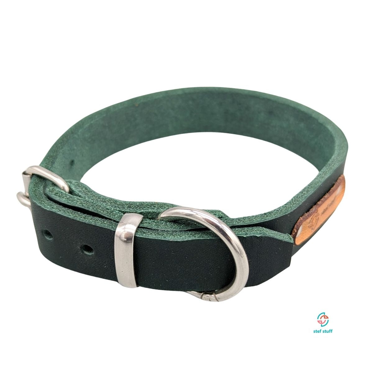 stef stuff Schmales Halsband Fettleder PURE