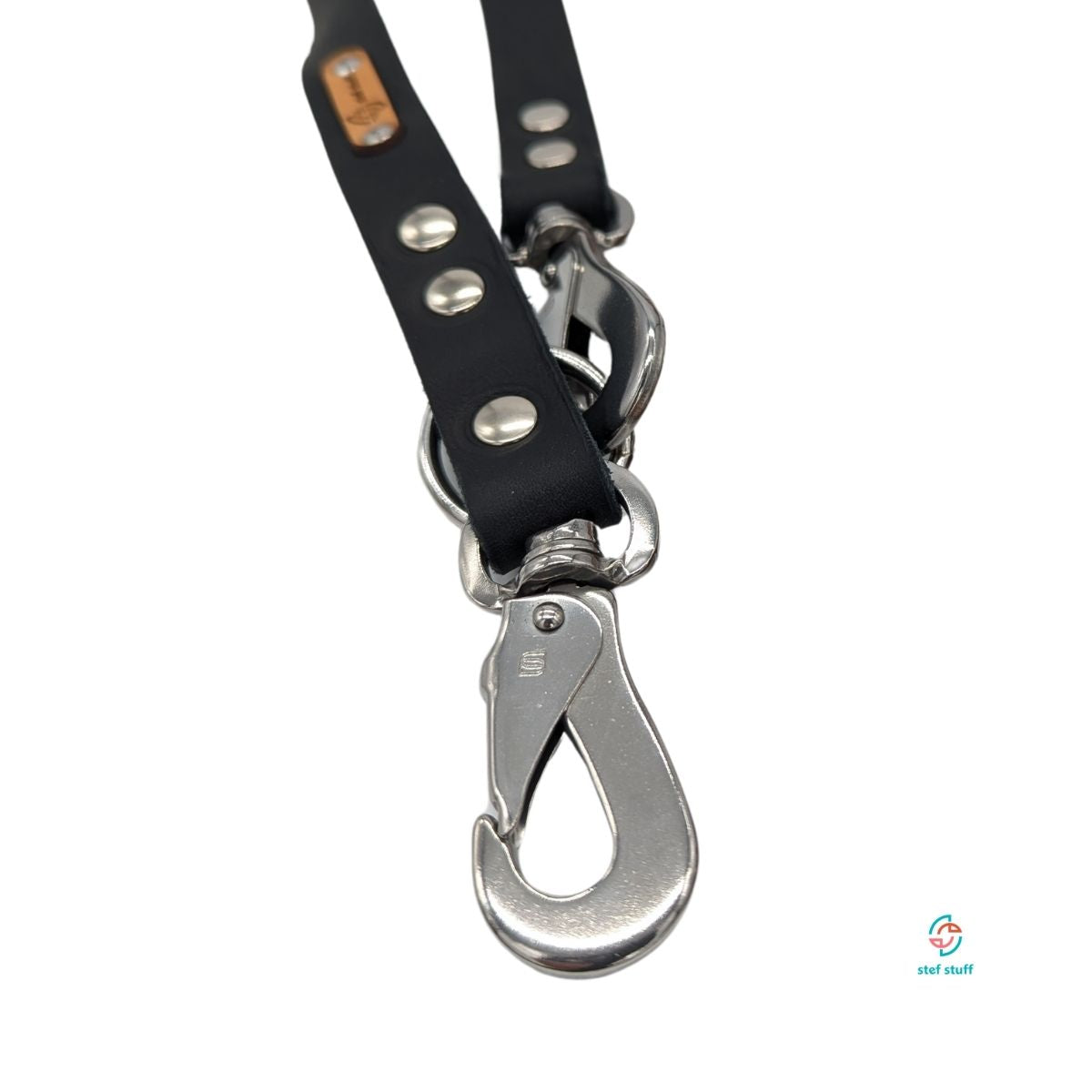 stef stuff 3-fach verstellbare Leine Fettleder PURE
