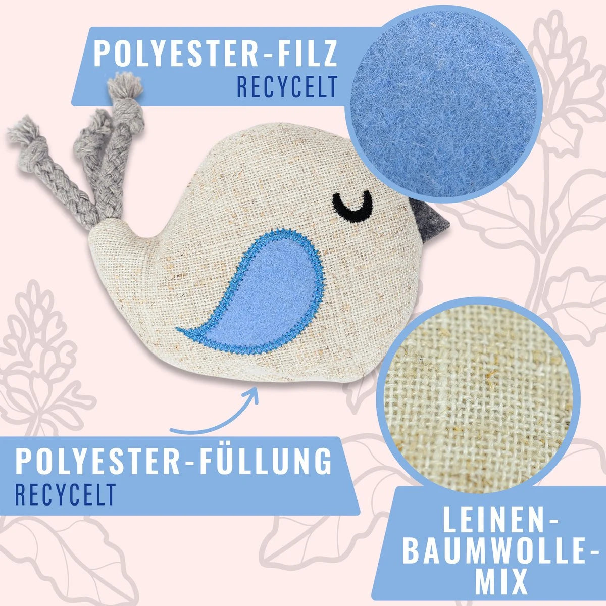 Katzenspielzeug mit Baldrian 3er Set