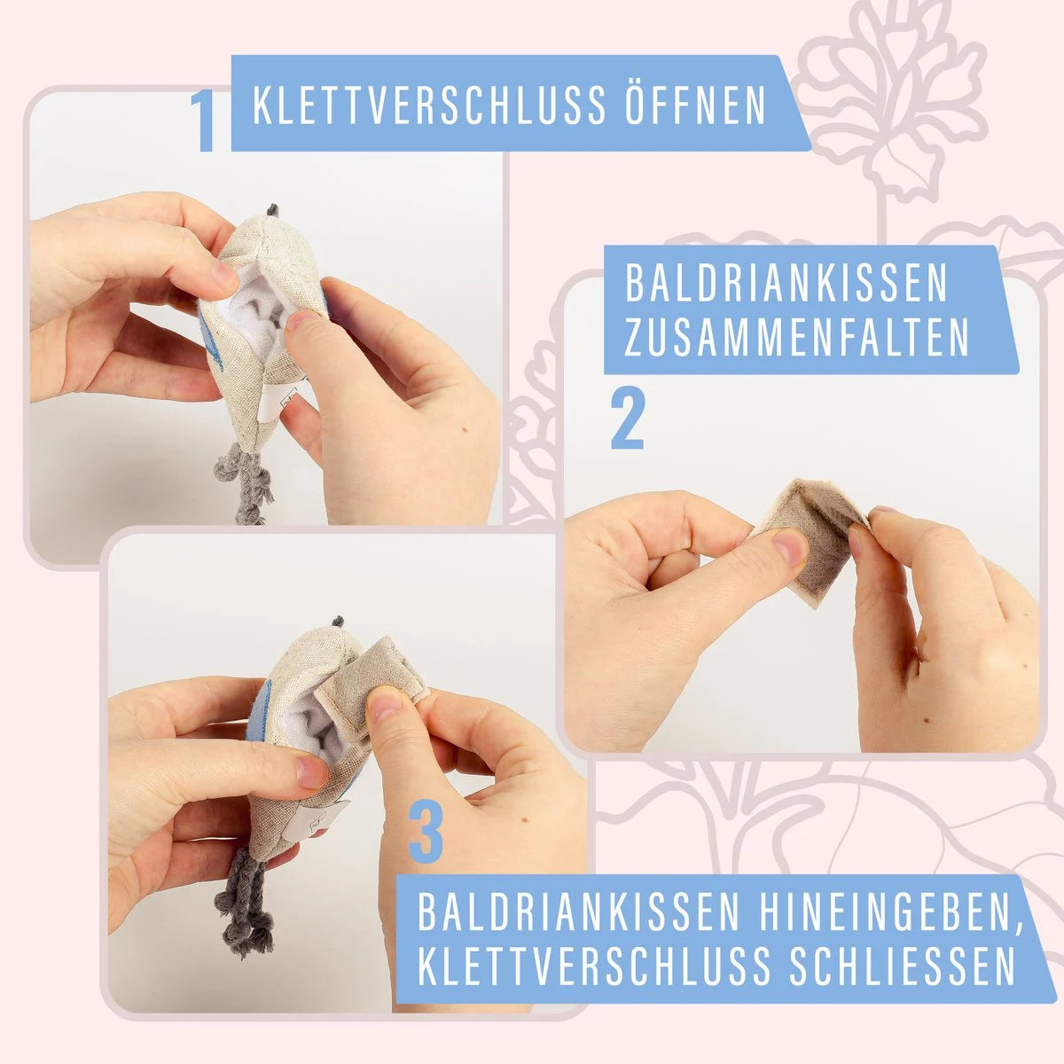 Katzenspielzeug mit Baldrian 3er Set