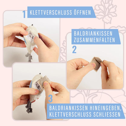 Katzenspielzeug mit Baldrian 3er Set