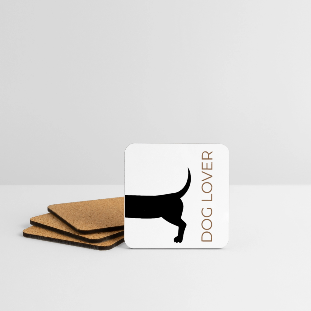 Untersetzer (4er-Set) DOG LOVER - Weiß