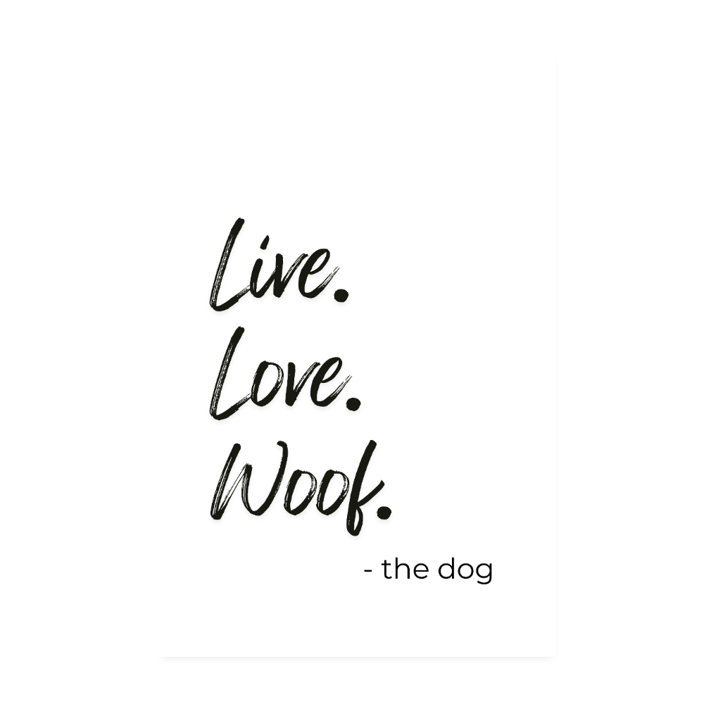 Poster 20x30 cm - Weiß