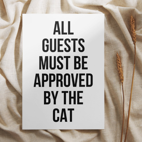 Poster – Cat approved