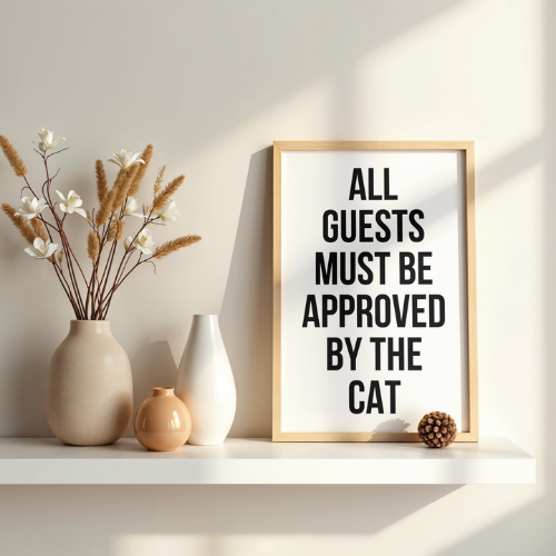 Poster – Cat approved