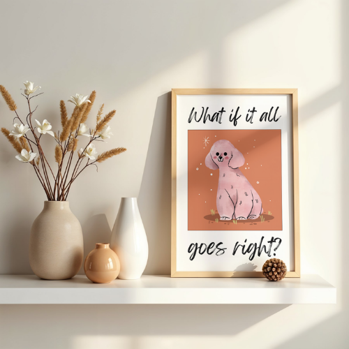 Poster – All goes right | Hund