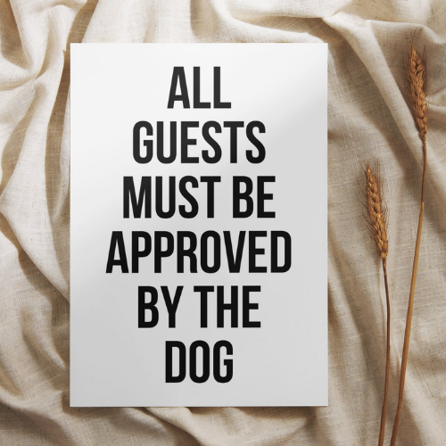 Poster – Dog approved