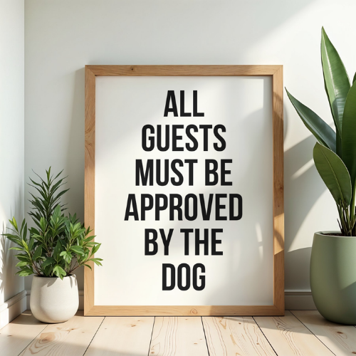 Poster – Dog approved