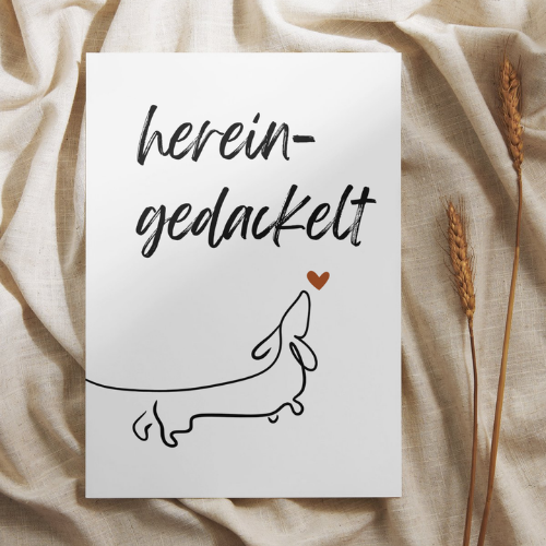 Poster – Hereingedackelt