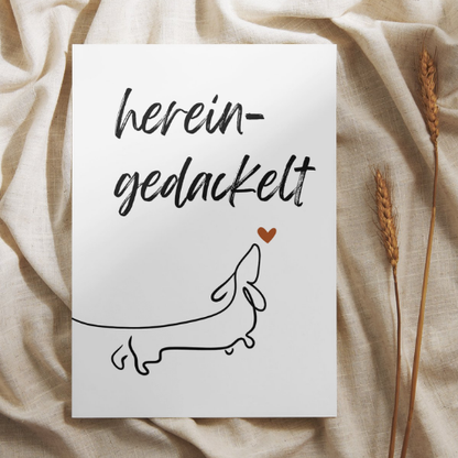 Poster – Hereingedackelt