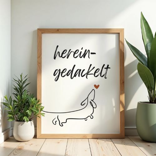 Poster – Hereingedackelt