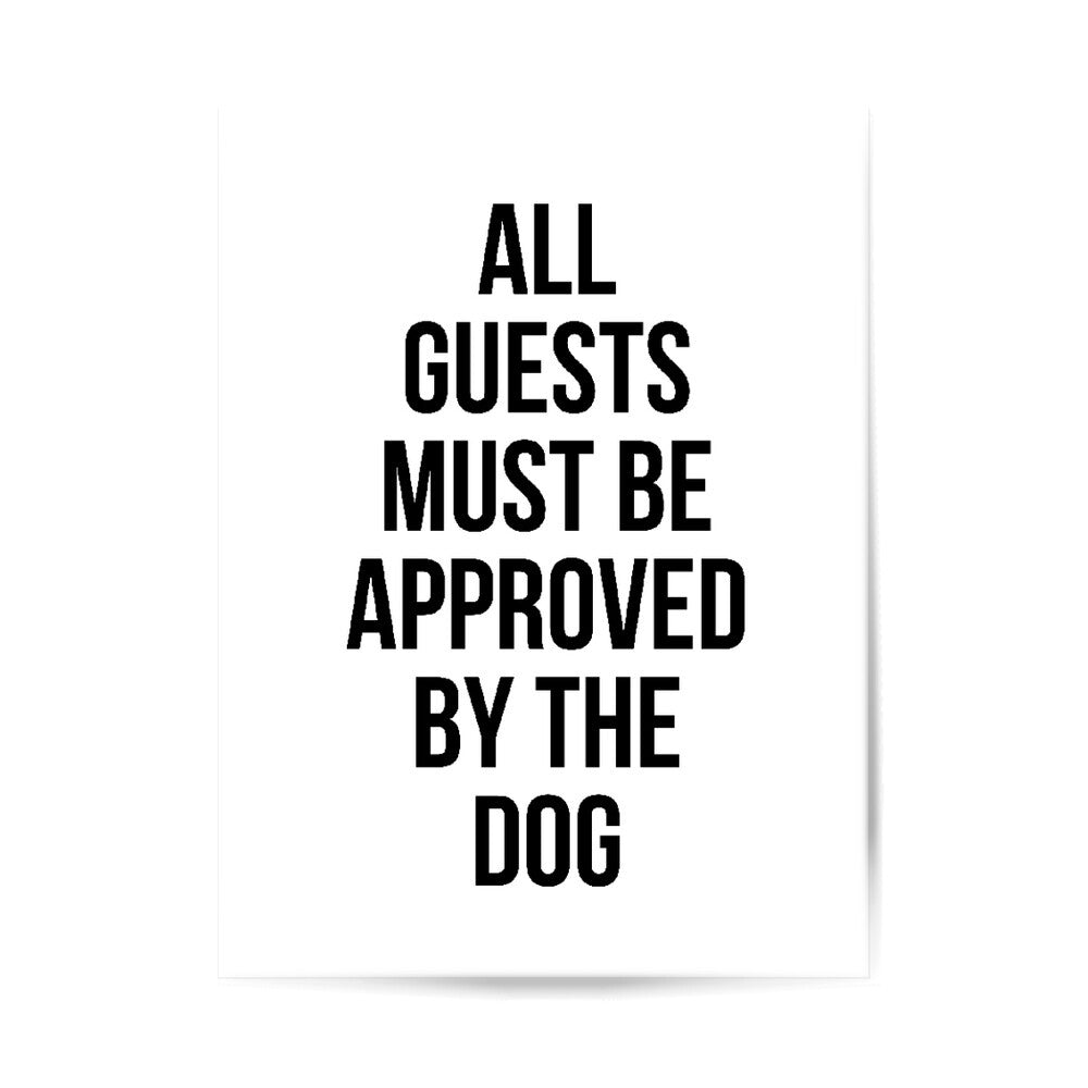 Poster – Dog approved