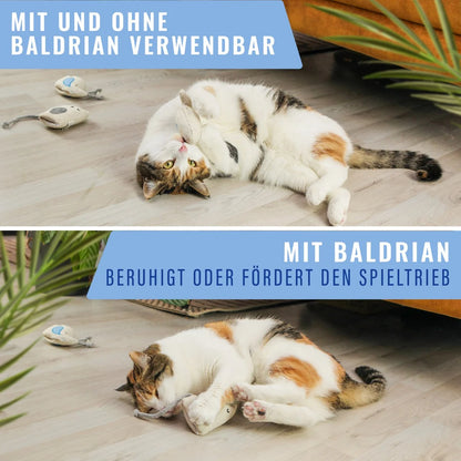 Katzenspielzeug mit Baldrian 3er Set