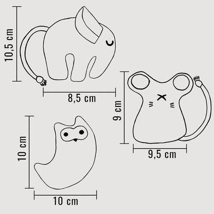 Katzenspielzeug mit Katzenminze 3er Set