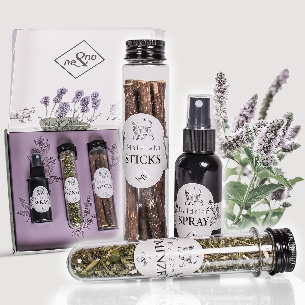 Geschenkset Katzen Wohlfühlkräuter