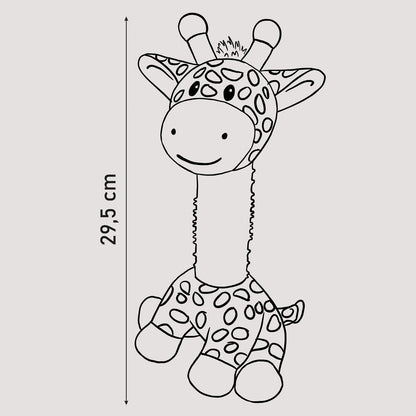Hunde-Kauspielzeug mit Quietscher Giraffe