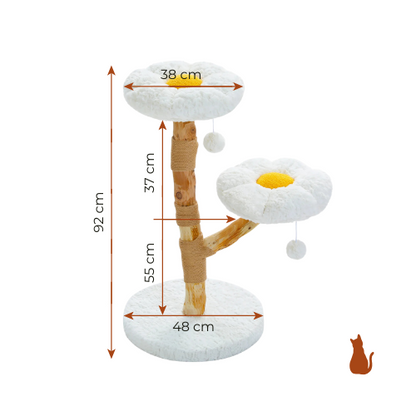 FLOWER Kratzbaum aus Holz