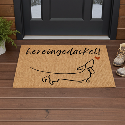 Fußmatte – Hereingedackelt