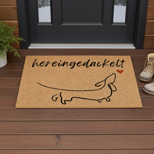 Fußmatte – Hereingedackelt