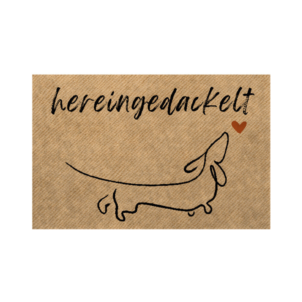 Fußmatte – Hereingedackelt