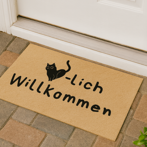 Fußmatte – Herzlich Willkommen | Katze