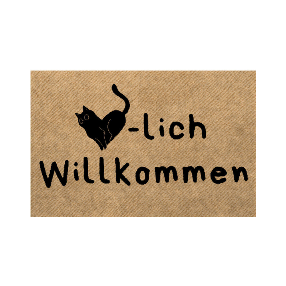 Fußmatte – Herzlich Willkommen | Katze