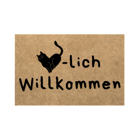 Fußmatte – Herzlich Willkommen | Katze