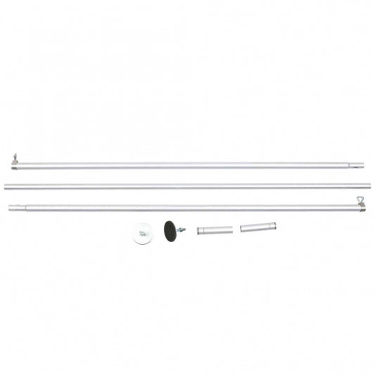 Katzennetz-Spannstange aus Aluminium – 1,28-3,25m