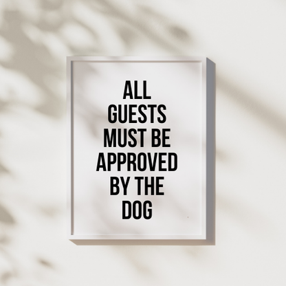 Poster 20x30 cm – Dog approved