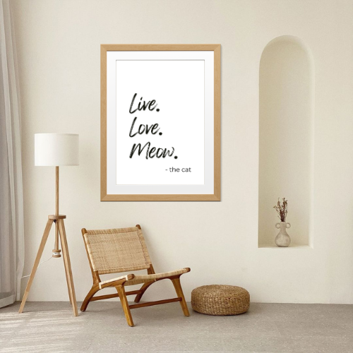 Poster – Live. Love. Meow.