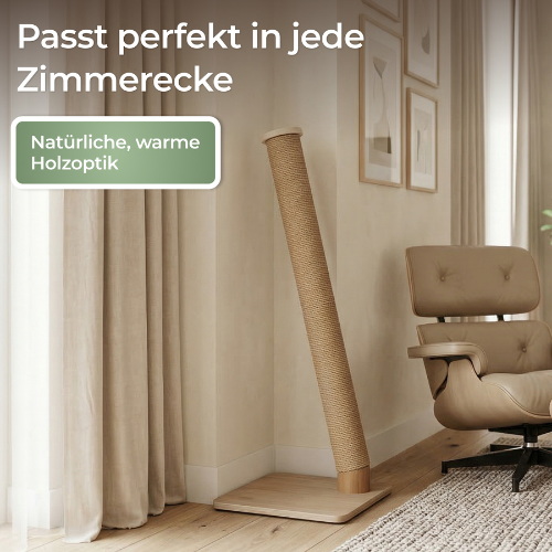 Katzenkratzsäule – Kratzbaum Holz 89 cm