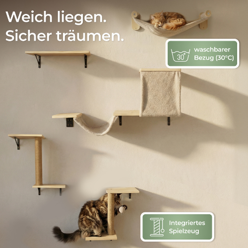 12-teilige Kletterwand für Katzen
