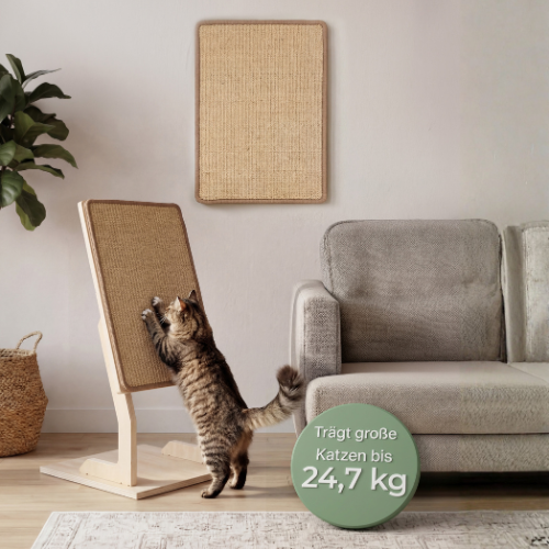 2-in-1 Katzenkratzbrett für Wand & Boden