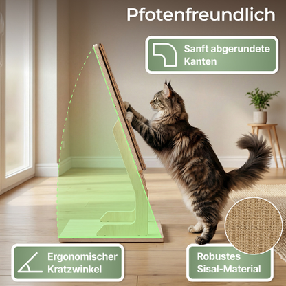 2-in-1 Katzenkratzbrett für Wand & Boden